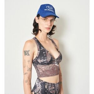Fashion Brand Company Forest Camo Yoga/Swim Crossback Top